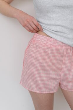 РОЖЕВІ БАВОВНЯНІ ШОРТИ