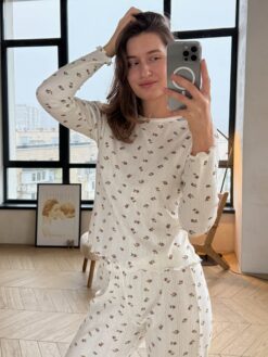 Alternative view of ПІЖАМА HOLIDAY (штани + лонг)